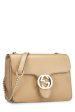 Gucci,  Beige Leather Interlocking Crossbody Small, Beige For Cheap