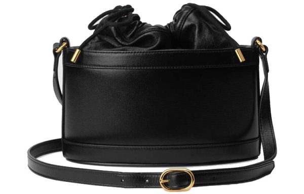 (WMNS) Gucci Horsebit 1955 Drawstring Bucket Bag  Black  602118-1DBLG-1000 For Cheap