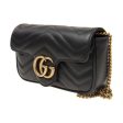 (WMNS) Gucci GG Marmont Matelasse leather super mini bag  Black  476433-DSVRT-1000 For Cheap