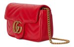 (WMNS) Gucci GG Marmont Matelasse Super Mini Bag  Red  476433-DTDHT-6832 Online Sale