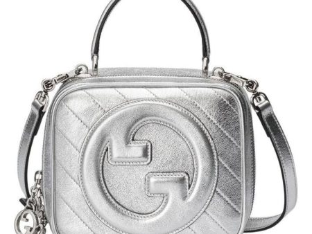 (WMNS) Gucci Blondie Top Handle Bag  Silver  744434-AACBO-8106 For Discount