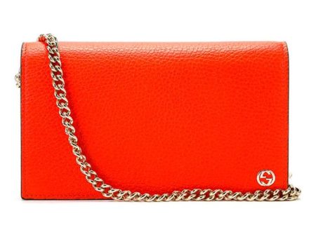 (WMNS) Gucci Leather Single Shoulder Bag Orange 466506-CAO0G-7527 Online now