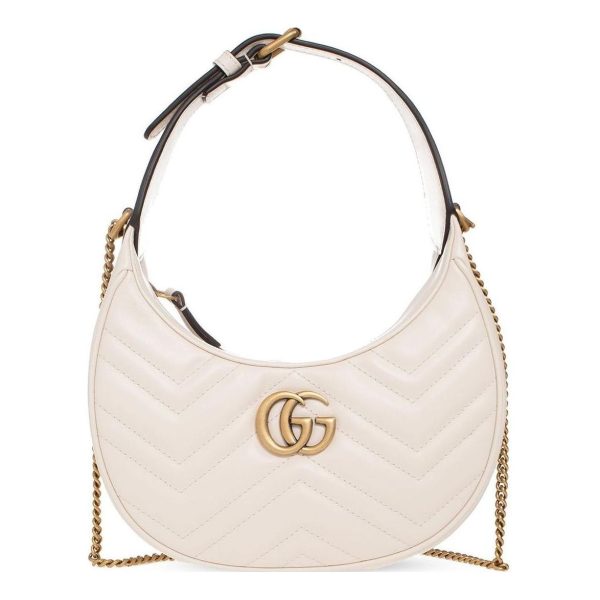 (WMNS) Gucci GG Marmont Half-Moon-Shaped Mini Bag  Mystic White  699514-DTDHT-9022 Cheap