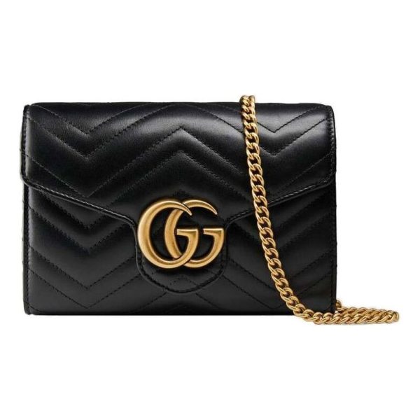 (WMNS) Gucci GG Marmont Matelasse Mini Bag  Black  474575-DRW1T-1000 For Cheap