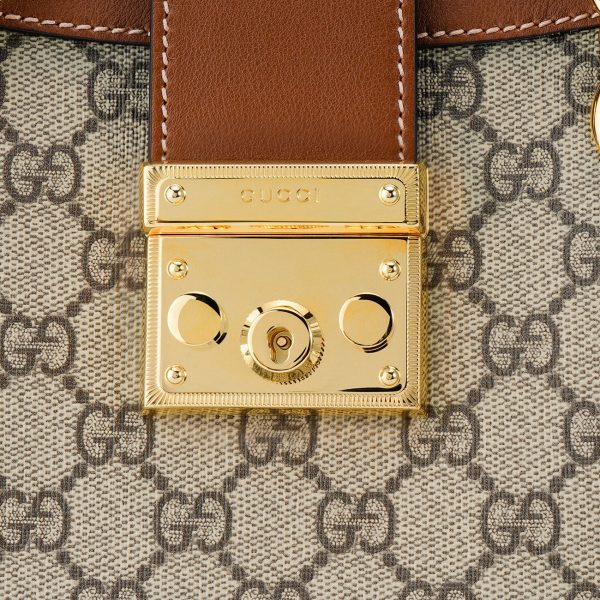 (WMNS) Gucci Padlock GG Bag Small-Size Brown 498156-KHNKG-8534 Discount