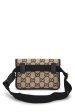 Gucci,  Beige & Black Original GG Wool Waist Pouch, Black Cheap