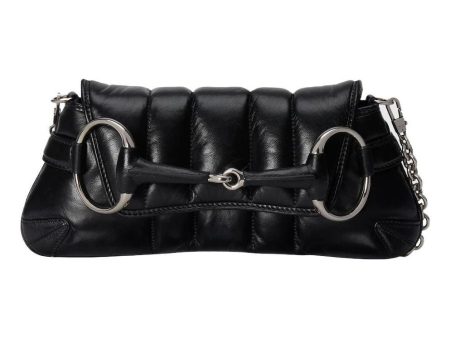 (WMNS) Gucci Horsebit Chain Small Shoulder Bag  Black  764339-AACU1-1000 Sale