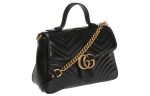 (WMNS) Gucci GG Marmont Series Bag Small-Size Black 498110-DTDIT-1000 Discount