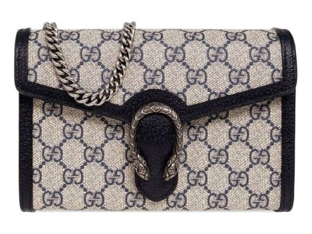 (WMNS) Gucci Dionysus GG Mini Chain Wallet  Beige Blue  401231-K9GSN-4075 Hot on Sale