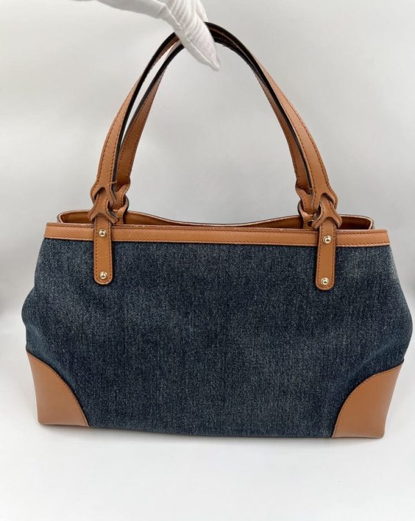 Vintage Gucci Denim  Made in Italy  Tote Bag For Cheap