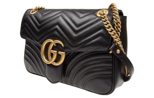 (WMNS) Gucci Marmont Medium Matelasse Shoulder Bag  Black  443496-DTDIT-1000 For Discount