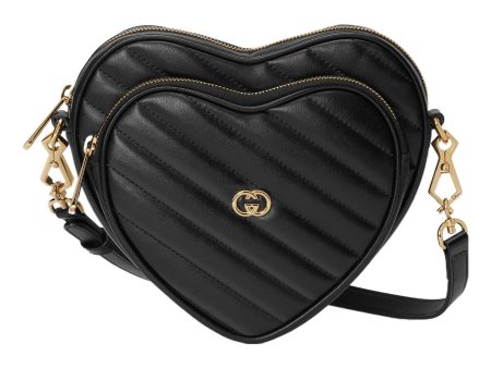 (WMNS) Gucci Interlocking G Mini Heart Shoulder Bag  Black  751628-AACCL-1000 Online