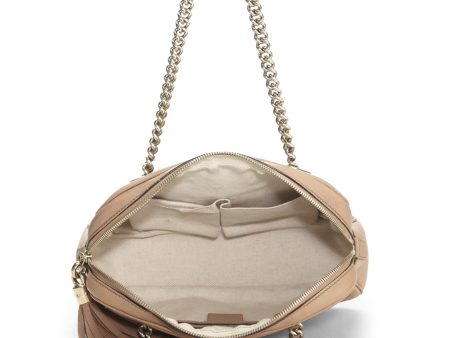 Gucci,  Beige Grained Leather Soho Chain Shoulder Bag, Beige Online now