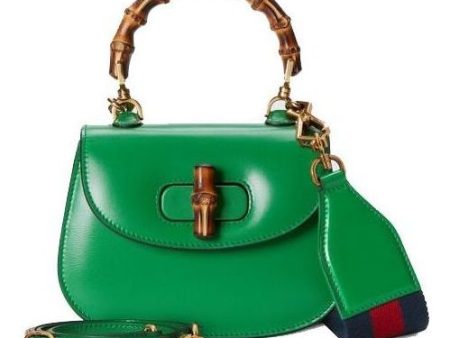 (WMNS) Gucci Bamboo 1947 Mini Top Handle Bag  Green  686864-10ODT-3384 For Cheap