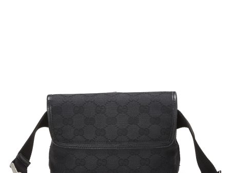 Gucci,  Black GG Canvas Kandinsky Waist Pouch Small, Black on Sale