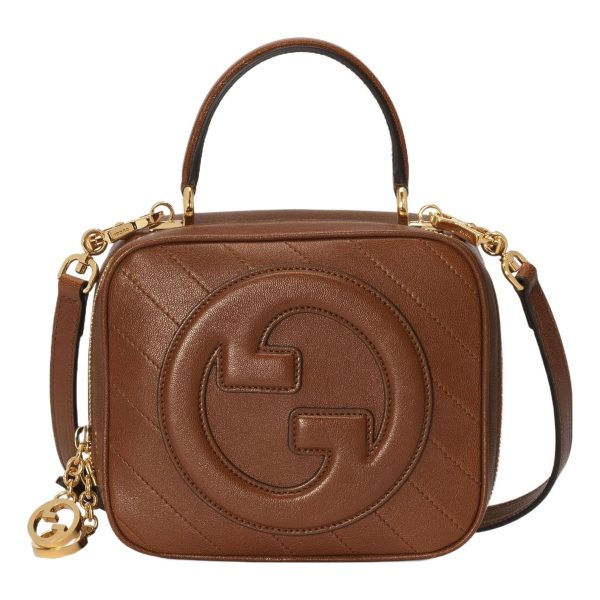 (WMNS) Gucci Blondie Top Handle Bag  Brown  744434-1IV0G-2535 on Sale