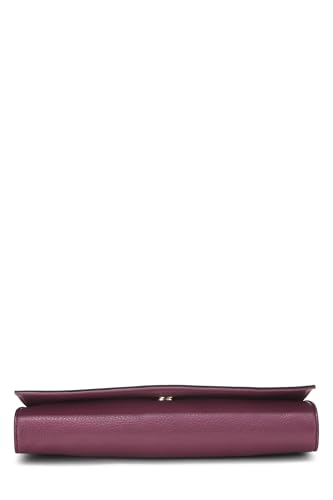 Gucci,  Purple Grained Leather Soho Clutch, Purple Online