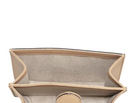 Gucci,  Beige Leather Interlocking Crossbody Small, Beige For Cheap