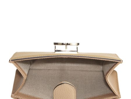 Gucci,  Beige Leather Interlocking Crossbody, Beige Cheap