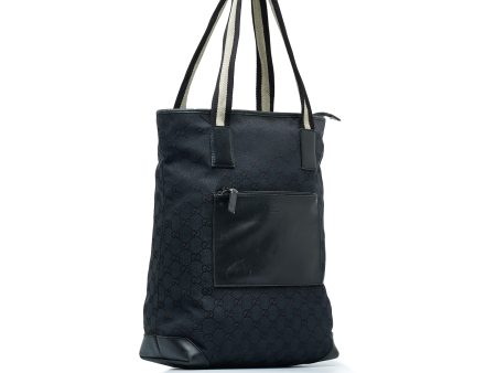 Black Gucci GG Canvas Web Tote Fashion