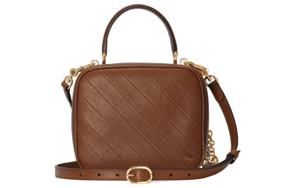 (WMNS) Gucci Blondie Top Handle Bag  Brown  744434-1IV0G-2535 on Sale