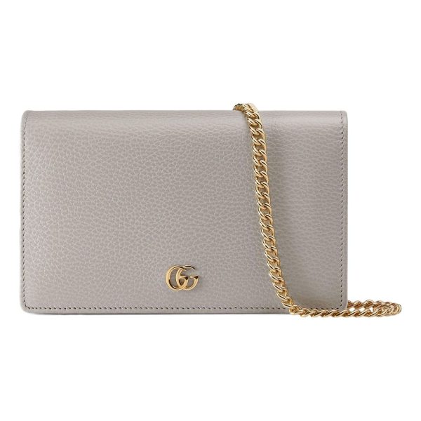 (WMNS) Gucci GG Marmont Mini Chain Bag  Light Grey  497985-CAO2G-1443 Fashion