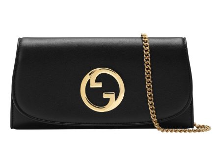 (WMNS) Gucci Blondie Continental Chain Wallet  Black  725215-UXX0G-1000 on Sale