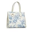 White Gucci GG Ribbon Herbarium Tote Online Hot Sale