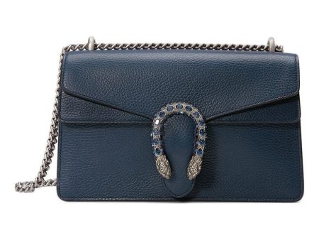 (WMNS) Gucci Dinoysus Tiger Head Leather Chain Shoulder Messenger Bag Small Navy Blue Classic 400249-CAOGN-8205 Discount