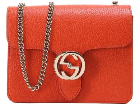 (WMNS) Gucci Leather Organ Crossbody Bag Single Shoulder Bag Orange 510304-CAO0G-7527 Sale