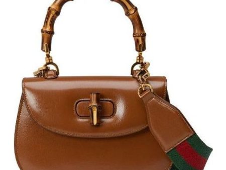 (WMNS) Gucci Bamboo 1947 Small Top Handle Bag  Brown  675797-10ODT-2579 Discount