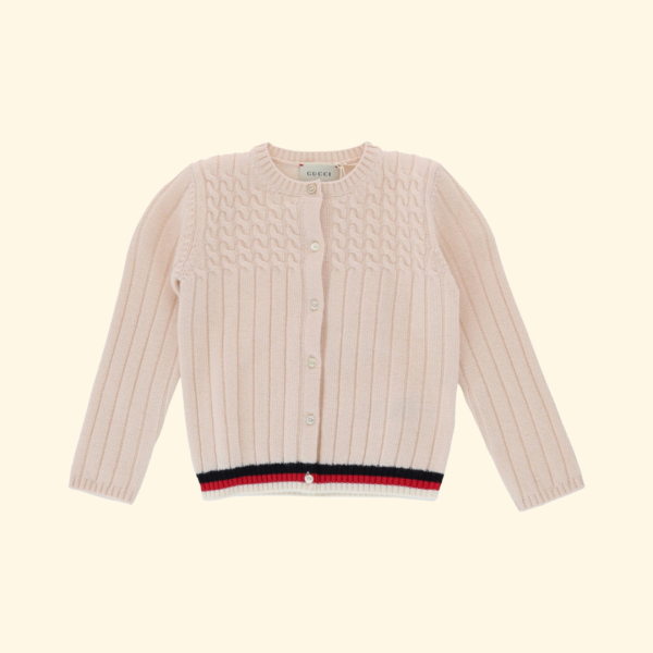 Gucci Unisex-Child Cable Knit Sweater, Brand New Fashion