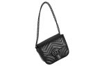 (WMNS) Gucci GG Marmont Matelasse Shoulder Bag  Black  739681-AABS1-1000 For Cheap