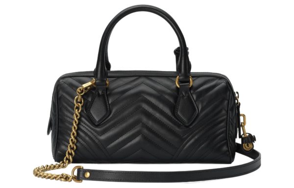 (WMNS) Gucci GG Marmont Small Top Handle Bag  Black  746319-AABZB-1000 For Discount