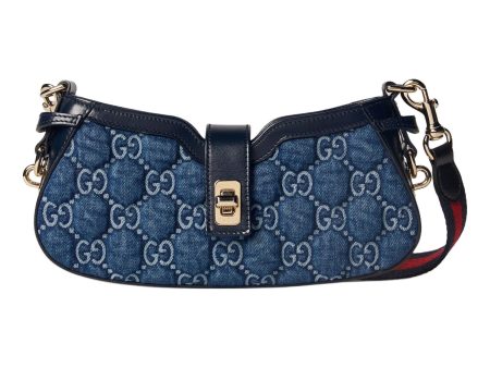 (WMNS) Gucci Moon Side GG Print Mini Shoulder Bag  Denim Blue  786015-FADGO-4141 Hot on Sale