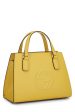 Gucci,  Yellow Grained Leather Soho Handbag, Yellow Fashion