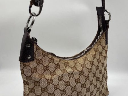 Gucci Vintage Logo Canvas Shoulder Bag Online