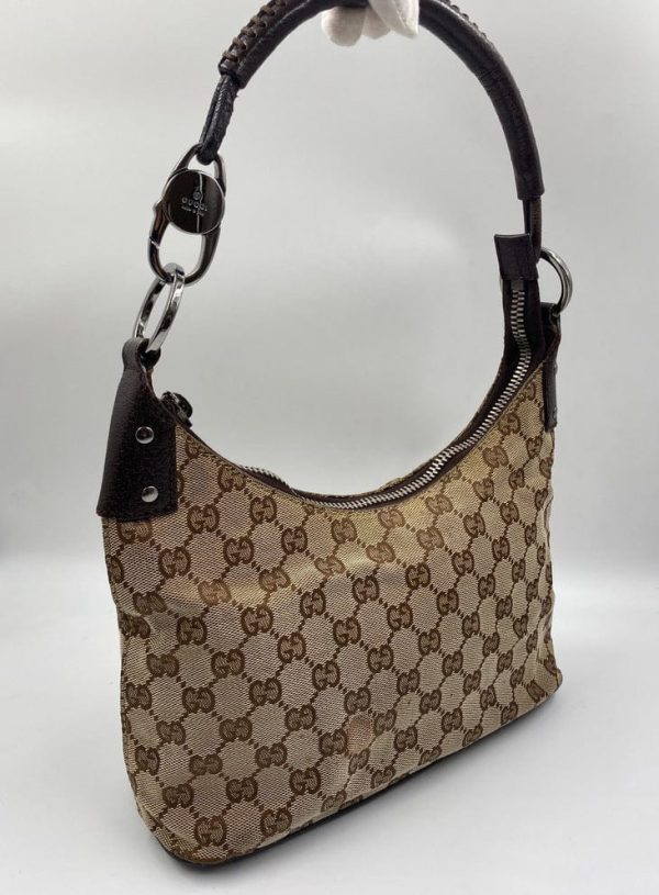 Gucci Vintage Logo Canvas Shoulder Bag Online