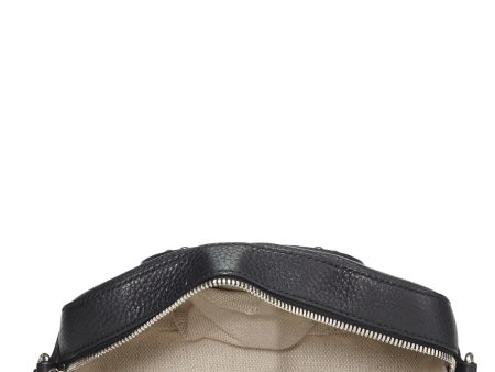 Gucci,  Black Grained Leather Studded Soho Disco, Black Online now