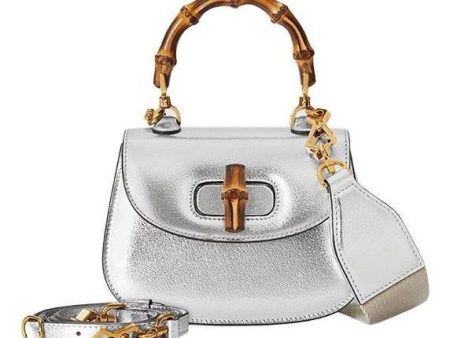 (WMNS) Gucci Bamboo 1947 Mini Bag  Silver  760246-1LD0G-8106 For Cheap