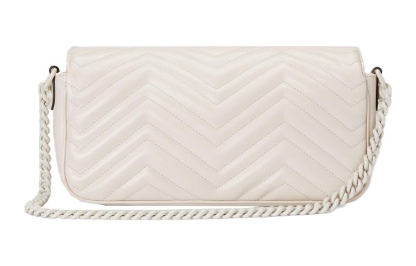 (WMNS) Gucci GG Marmont Matelasse Shoulder Bag  White  734814-DAAAI-9022 Online Hot Sale