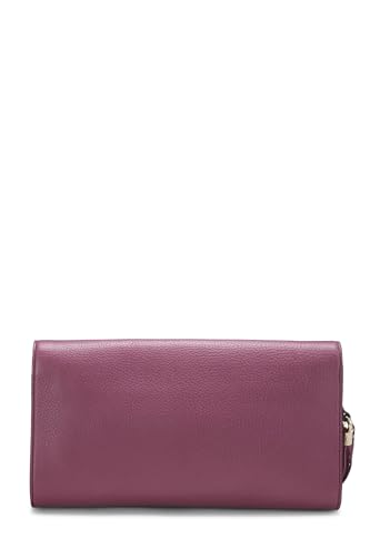 Gucci,  Purple Grained Leather Soho Clutch, Purple Online