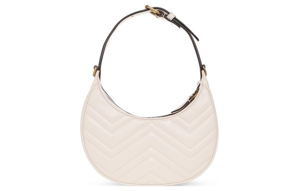 (WMNS) Gucci GG Marmont Half-Moon-Shaped Mini Bag  Mystic White  699514-DTDHT-9022 Cheap