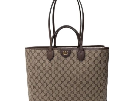 (WMNS) Gucci Ophidia Large Tote Bag  Beige Ebony  739729-K9GSG-8358 Online Sale