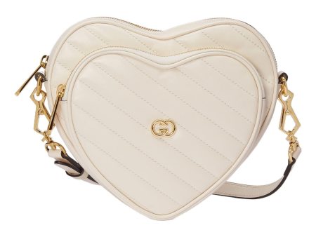 (WMNS) Gucci Interlocking G Mini Heart Shoulder Bag  Mystic White  751628-AACCL-9022 Online Hot Sale