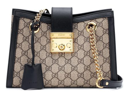 (WMNS) Gucci Padlock Small GG Shoulder Bag  Beige Black  498156-KHNKG-9769 Online Sale