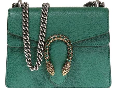 (WMNS) Gucci Dionysus Tiger Head Leather Chain Shoulder Messenger Bag Mini Green Classic 421970-CAOGX-3120 Supply