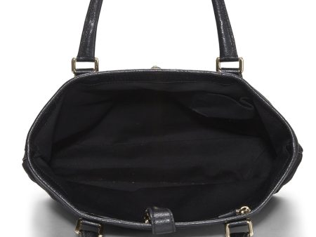 Gucci,  Black GG Canvas New Jackie Tote, Black Hot on Sale