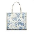 White Gucci GG Ribbon Herbarium Tote Online Hot Sale