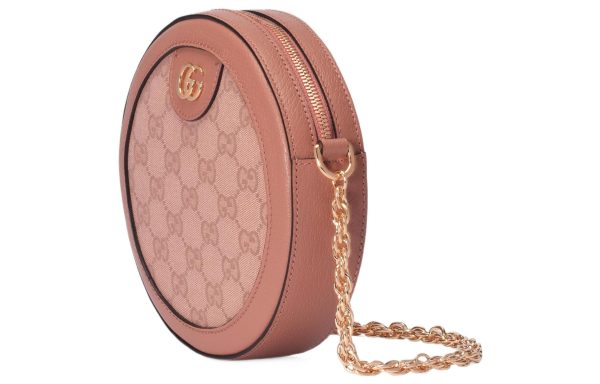 (WMNS) Gucci Ophidia GG Mini Round Shoulder Bag  Pink  550618-FACC5-5748 Online Hot Sale